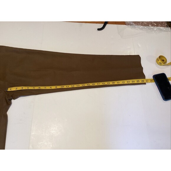 lafayette 148 new york pants 4 brown ankle slit side zipper - Picture 4 of 10